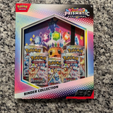 Scarlet & Violet Prismatic Evolutions Binder Collection [5 Booster Packs & Binder with 20x 9-Pocket Pages]