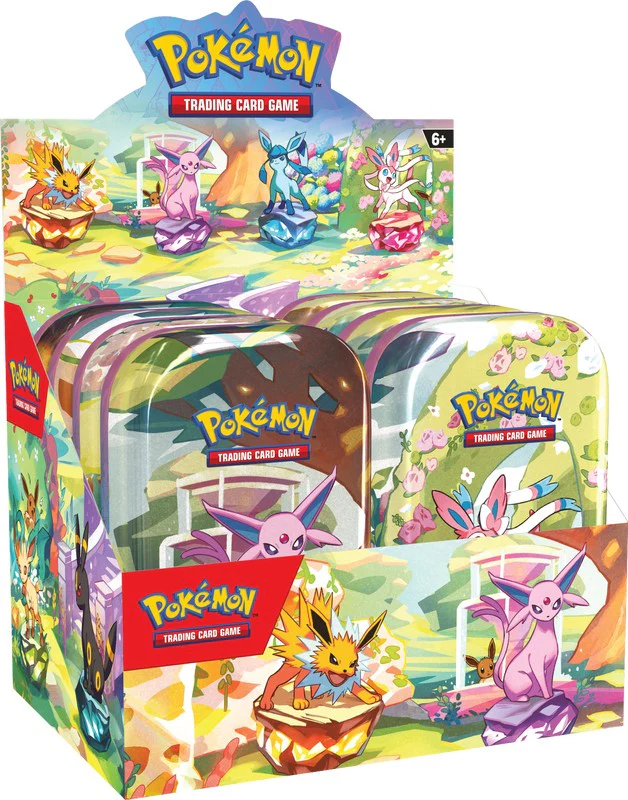 8.5 Prismatic Evolutions Mini Tins [x8-Tin] Display-2025