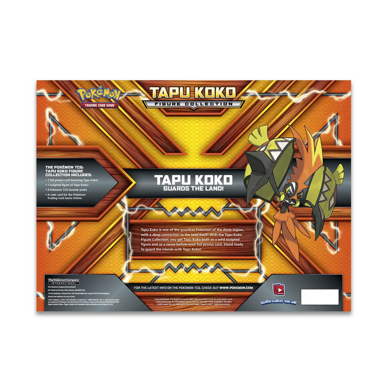 Tapu Koko Figure Collection [4 Booster Packs, Promo Card & Figure]