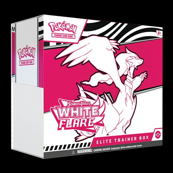 Scarlet & Violet - White Flare - Elite Trainer Box (ETB) - Reshiram-New models for 2025